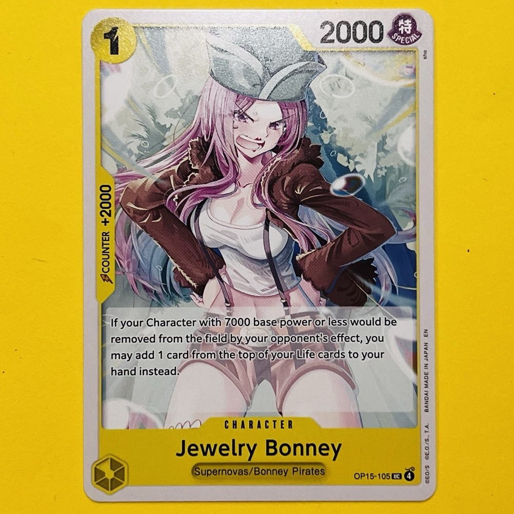 Jewelry Bonney OP15-105 UC Normal One Piece Adventure on Kami's Island NM‎